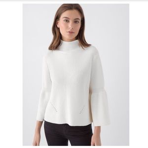 525 America Sweaters - 525 America SHAKER MOCK-NECK TULIP SLEEVE 525 America Sweaters - 525 America SHAKER MOCK-NECK TULIP SLEEVE